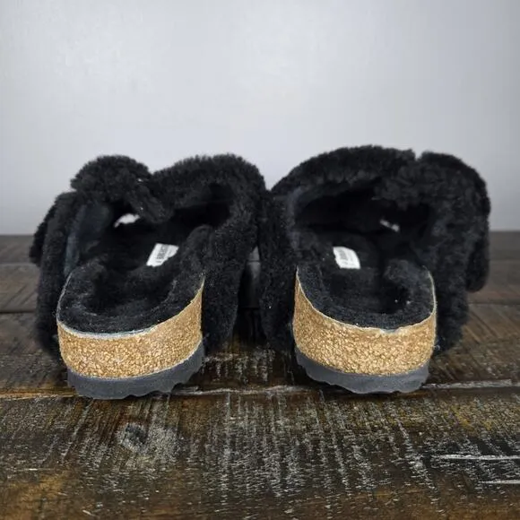 NEW Birkenstock Arizona Shearling Big Buckle Womens Size 5 EU 36 Narrow Slippers