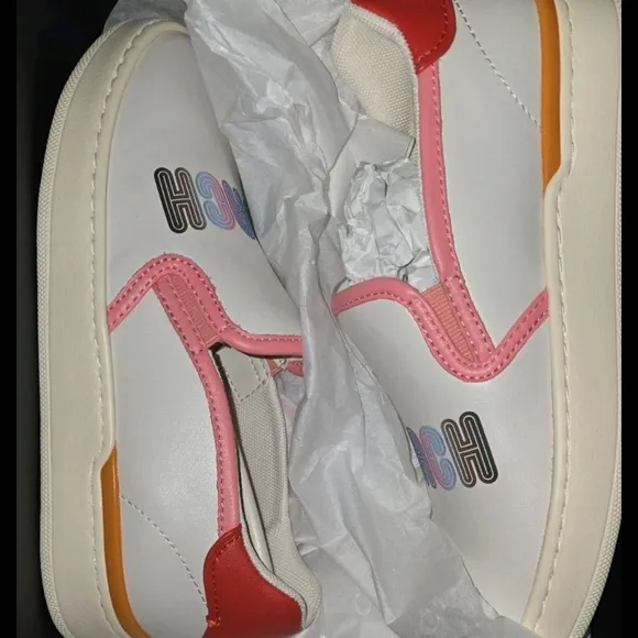 NEW - Coach Sneakers Women's Size 5.5 Wells Rainbow Slip-On Shoe