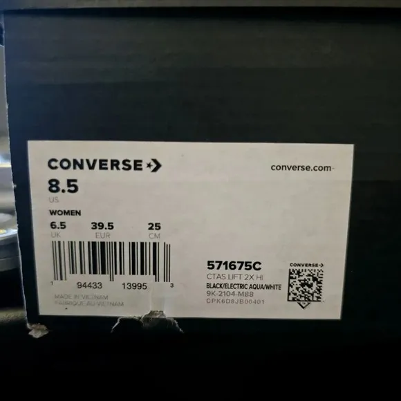 NEW Converse Chuck Taylor All Star Lift 2X Hi - Women Shoes Platform CTAS - Blac