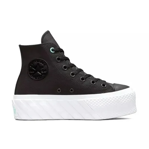 NEW Converse Chuck Taylor All Star Lift 2X Hi - Women Shoes Platform CTAS - Blac