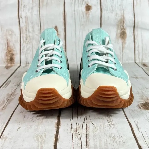 New Converse Run Star Motion Low Platform Water Droplets Green Sneakers