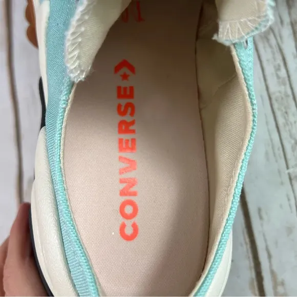 New Converse Run Star Motion Low Platform Water Droplets Green Sneakers