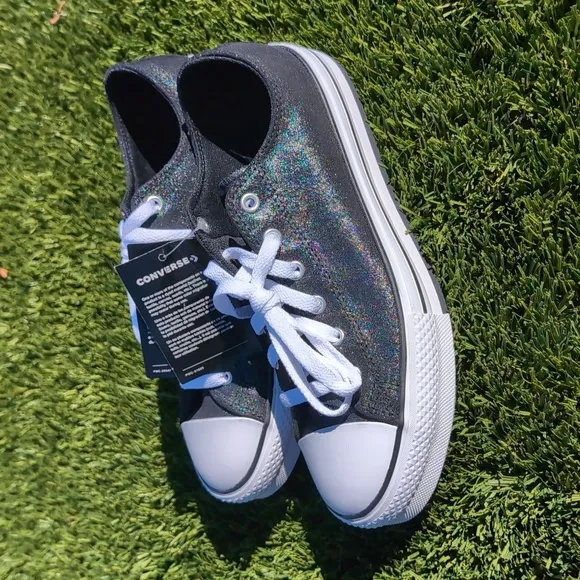 NEW Converse Special Edition Iridescent Oil Spill Eva Lift OX Platform Sneakers
