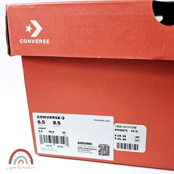 New! Converse Women's Chuck 70 De Luxe Platform Chunky Heeled Sneaker High Top
