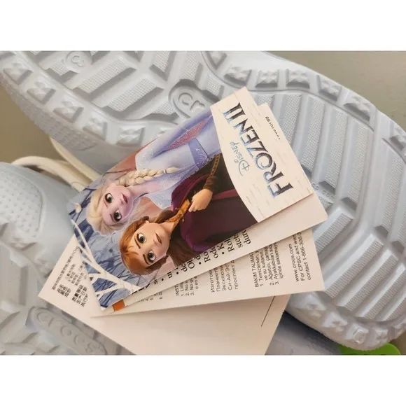 NEW Crocs Disney Slippers Frozen Lined Clogs Elsa Shoes for Girls/Boys Size J3