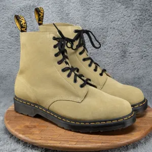NEW Dr Martens 1460 Pascal Men’s Size 14 Suede Tan Brown Black Combat Boots NWOB