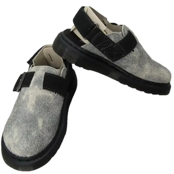 NEW DR. MARTENS Unisex Jorge II Slingback Mule Slip On Shoes Stonewash US M4/W5