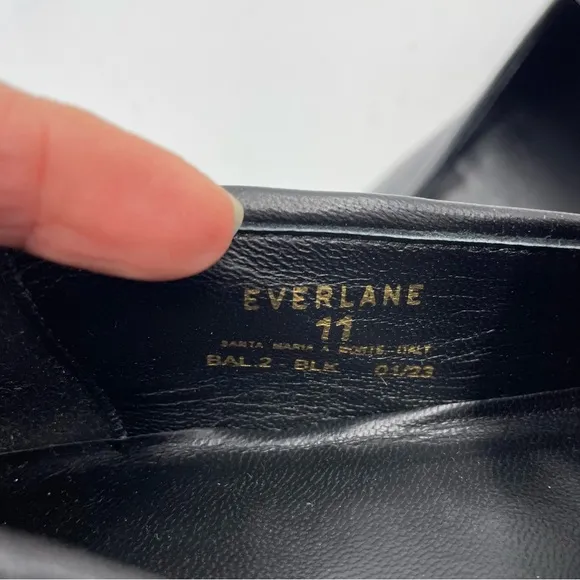 NEW Everlane Black Leather Day Loafer in Size 11
