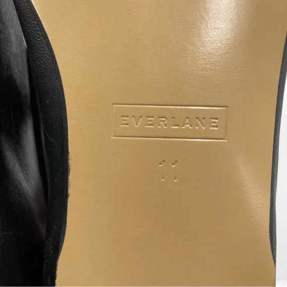 NEW Everlane Black Leather Day Loafer in Size 11