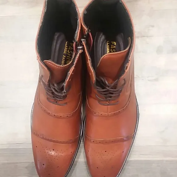 New Fashion Classic Ankle Formal Work boots Men Leather Size 9.5