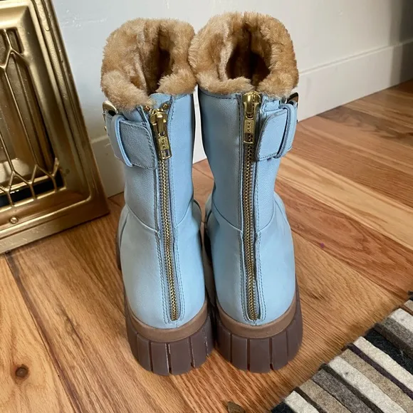 New Free People✨Fable Faux Fur Boot - Grey