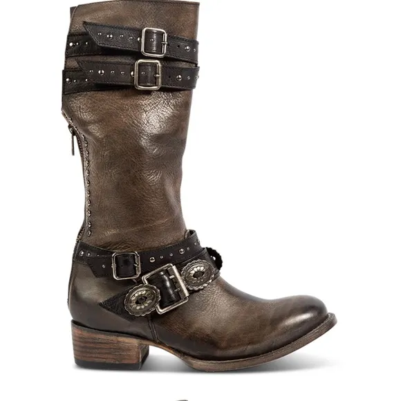 NEW Freebird Garrison Leather Boots size 10 HTF!