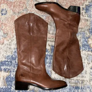 NEW FRYE LEATHER WESTERN BOOTS SIZE 6.5