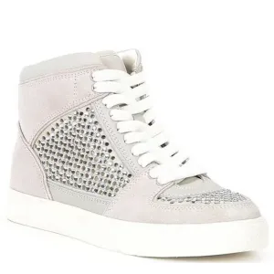 NEW Gianni Bini Evie Perforated Rhinestone High Top Sneakers