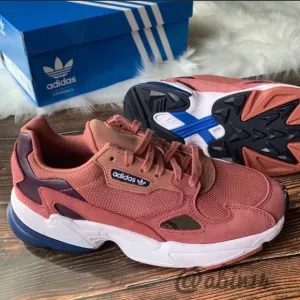 New in Box Adidas Falcon Shoes 7.5 Raw Pink Blue