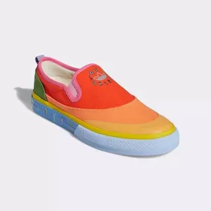 NEW IN BOX Adidas Nizza Pride Slip On Shoes LGBTQ Rainbow