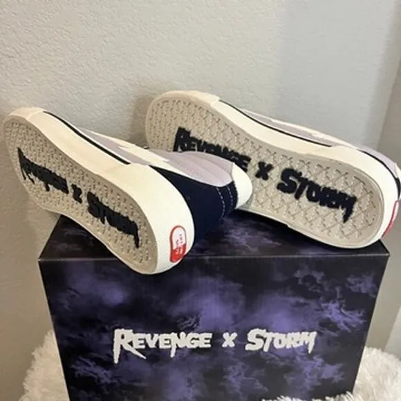 New In Box Revenge X Storm Vol 2. Lilac, Dark Navy High Top Sneakers Men Size 9