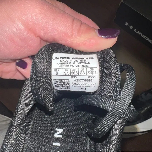 New in box UA W Charged Aurora women’s sneakers