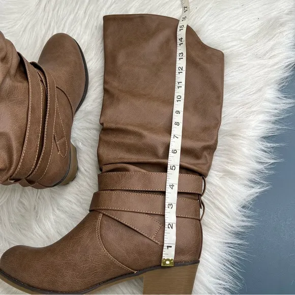 NEW Journee Collection Boots Women's Late Taupe Size 10