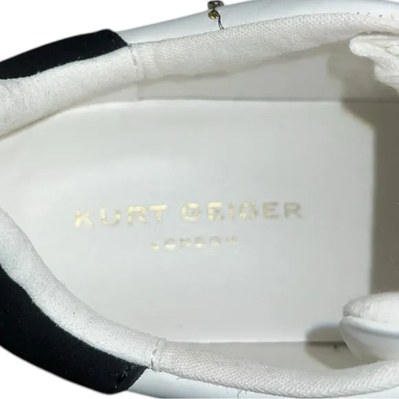 🌻NEW Kurt Geiger Laney Leather Embellished Eye Platform Sneakers Size 41