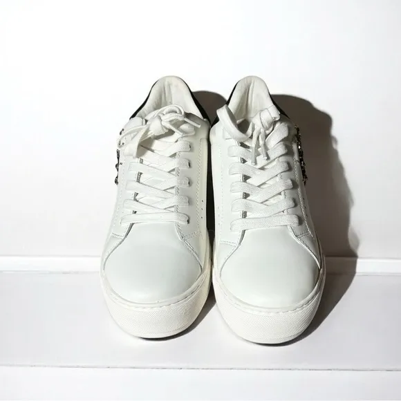 🌻NEW Kurt Geiger Laney Leather Embellished Eye Platform Sneakers Size 41