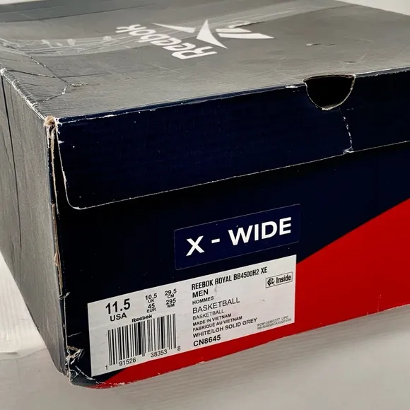 🌹New Listing🌹NWT Reebok Men’s Royal BB4500 Hi 2.0 White Sneakers Shoes