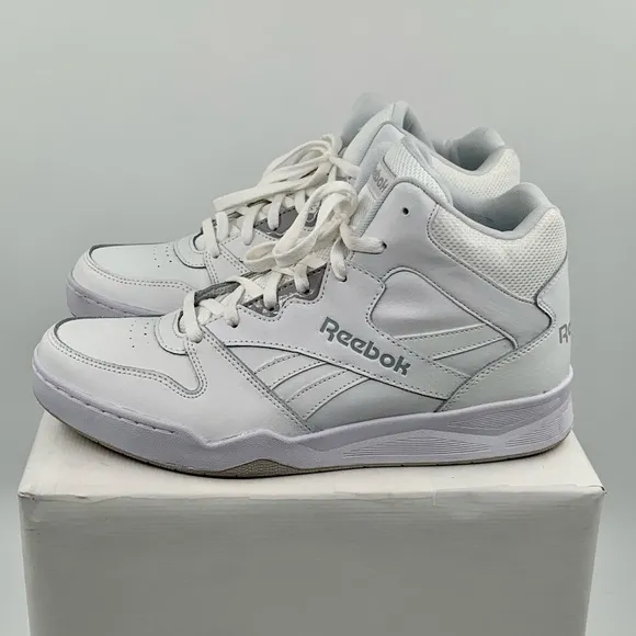🌹New Listing🌹NWT Reebok Men’s Royal BB4500 Hi 2.0 White Sneakers Shoes