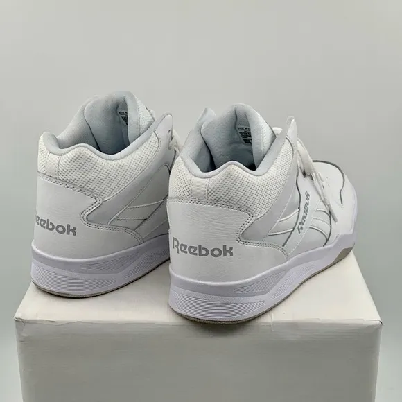 🌹New Listing🌹NWT Reebok Men’s Royal BB4500 Hi 2.0 White Sneakers Shoes