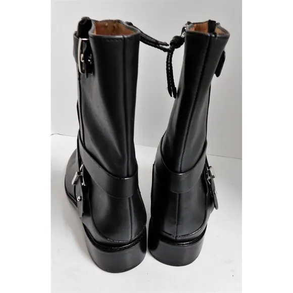 New Louise et Cie Black Leather Ankle Boots 39.5 9.5 M