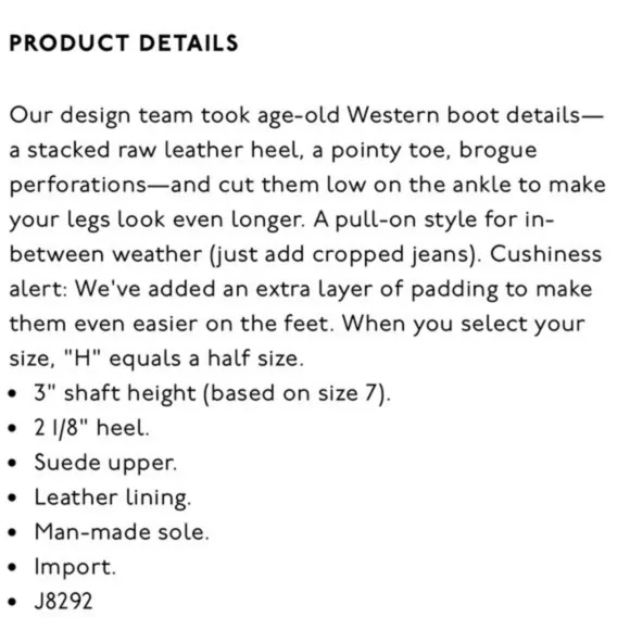 NEW Madewell Grayson brogue boots