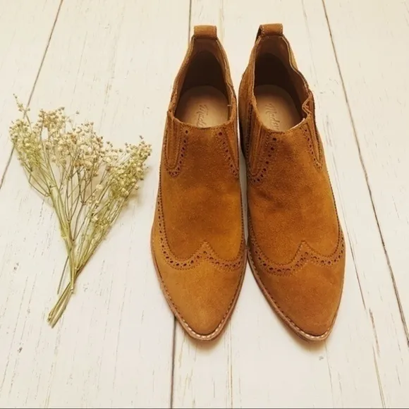 NEW Madewell Grayson brogue boots