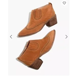 NEW Madewell Grayson brogue boots