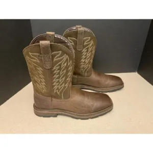 New! Mens Ariat Groundbreaker Pull-On Soft Toe Work Boots. 10014238. Size 10D.