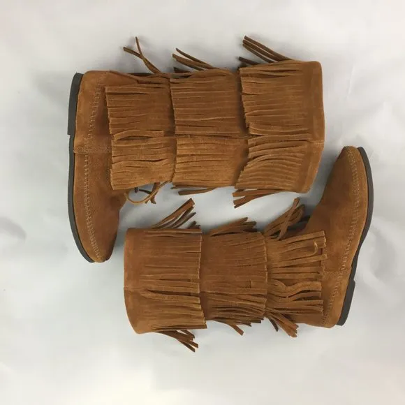 NEW Minnetonka 3-Layer Fringe Boots