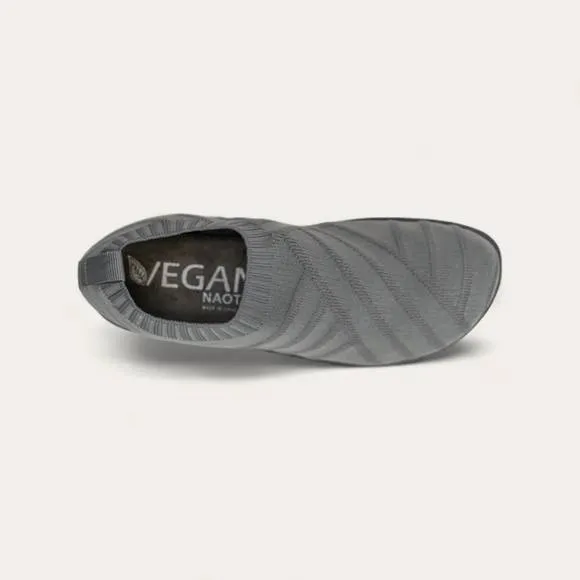 NEW NAOT women's okahu slip on shoes - medium in slate gray knit
