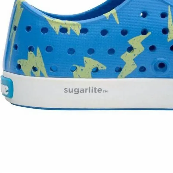 NEW NATIVE kid's jefferson sugarlite shoes in print chill