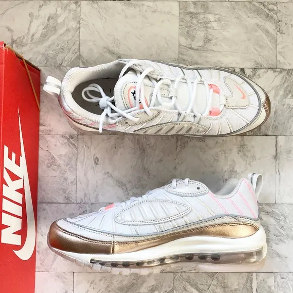 NEW Nike Air Max 98 Metallic Sneakers
