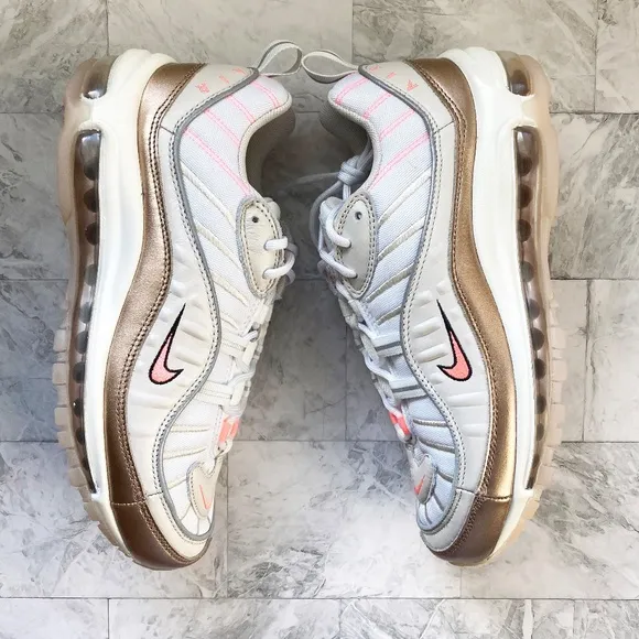 NEW Nike Air Max 98 Metallic Sneakers