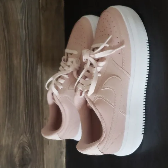 New Nike Court Vision Alta Leather PINK Oxford Platform Sneakers