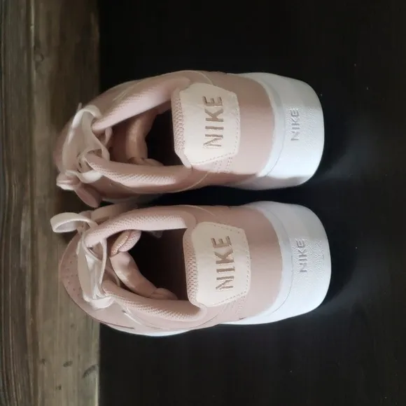 New Nike Court Vision Alta Leather PINK Oxford Platform Sneakers