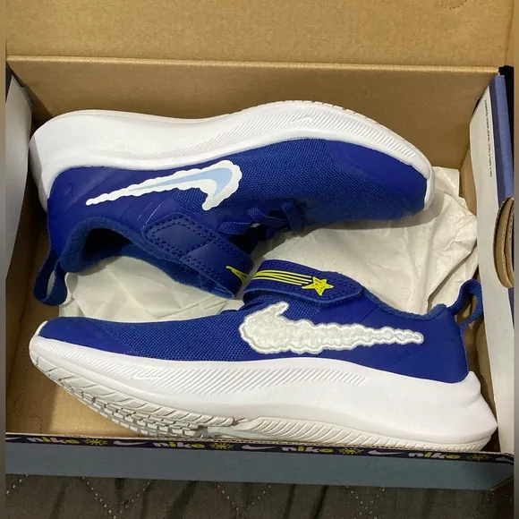 NEW Nike RARE Star Runner 3 DREAM Blue Sneakers Running Shoes - Size 12c