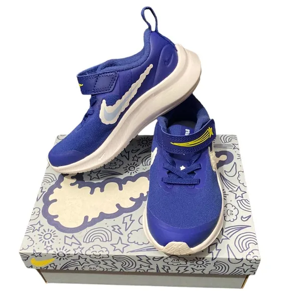 NEW Nike RARE Star Runner 3 DREAM Blue Sneakers Running Shoes - Size 12c