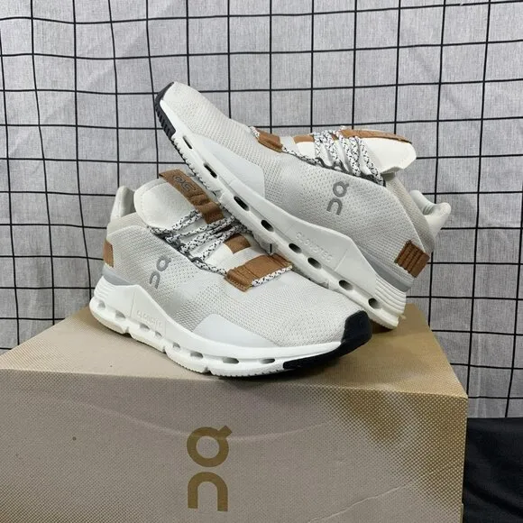 New On Cloudnova White Pearl Cloudtec Running Shoes Women's Size