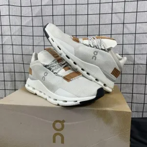 New On Cloudnova White Pearl Cloudtec Running Shoes Women's Size