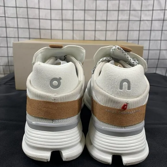 New On Cloudnova White Pearl Cloudtec Running Shoes Women's Size