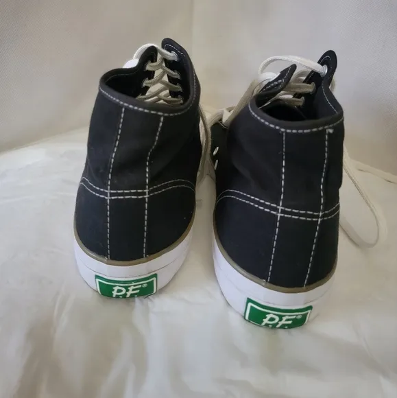 NEW - P.‎ F. FLYERS HIGH TOP BLACK SNEAKERS (sz 12)