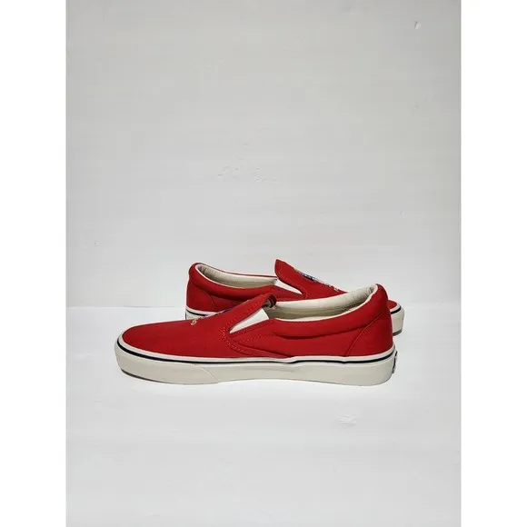NEW Polo Ralph Lauren Polo Bear Keaton Slip On Sneaker Shoes RED Men's 10
