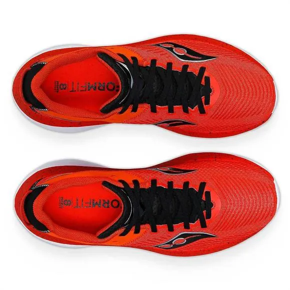 NEW SAUCONY men's kinvara pro shoes in infrared/black