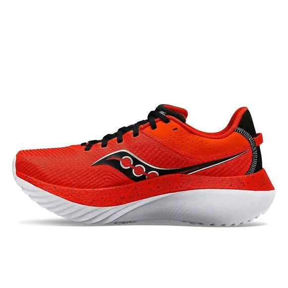 NEW SAUCONY men's kinvara pro shoes in infrared/black