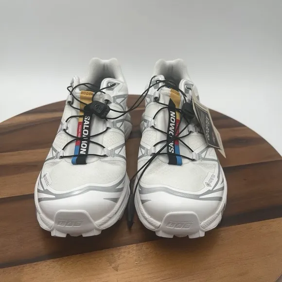 New Size M 7 W 8 Salomon XT-6 GORE-TEX White Ftw Silver Brand Rare Hiking Shoes